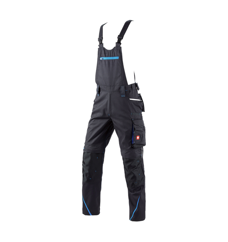 Work Trousers: Bib & brace e.s.motion 2020 + graphite/gentianblue 5