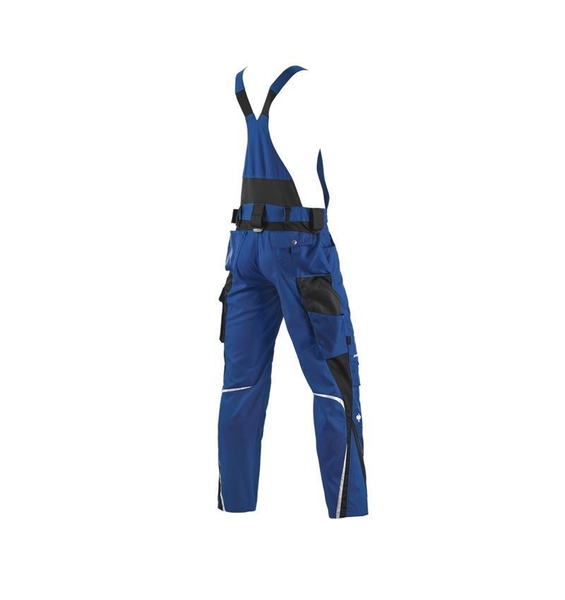 Work Trousers: Bib & brace e.s.motion + royalblue/black 3