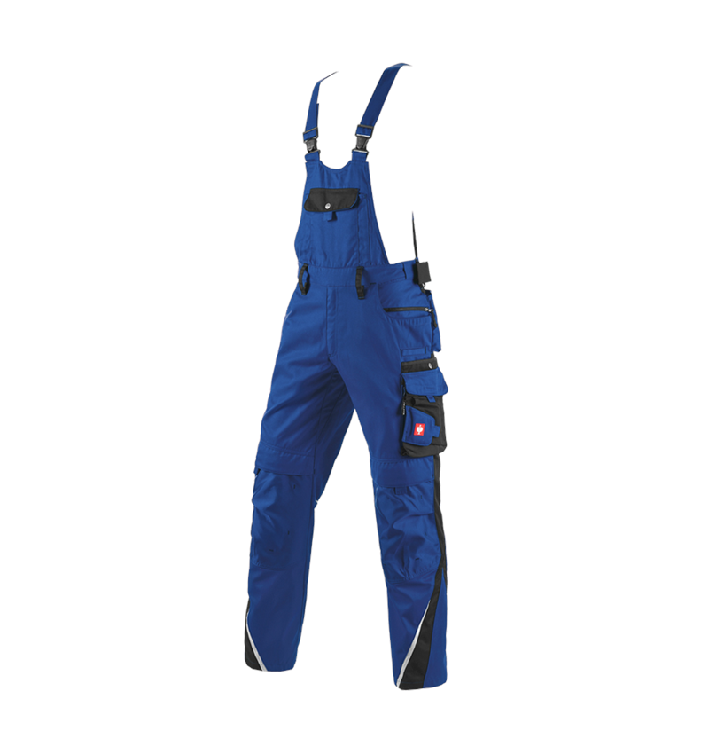 Work Trousers: Bib & brace e.s.motion + royalblue/black 2