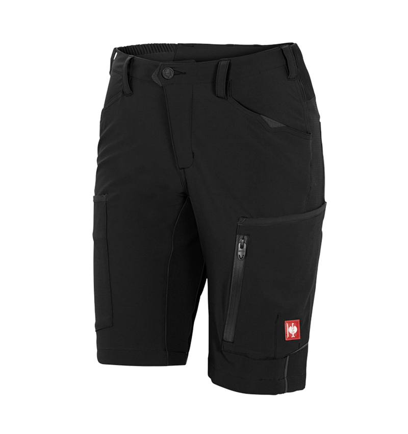 Work Trousers: Shorts e.s.vision stretch, ladies' + black 1