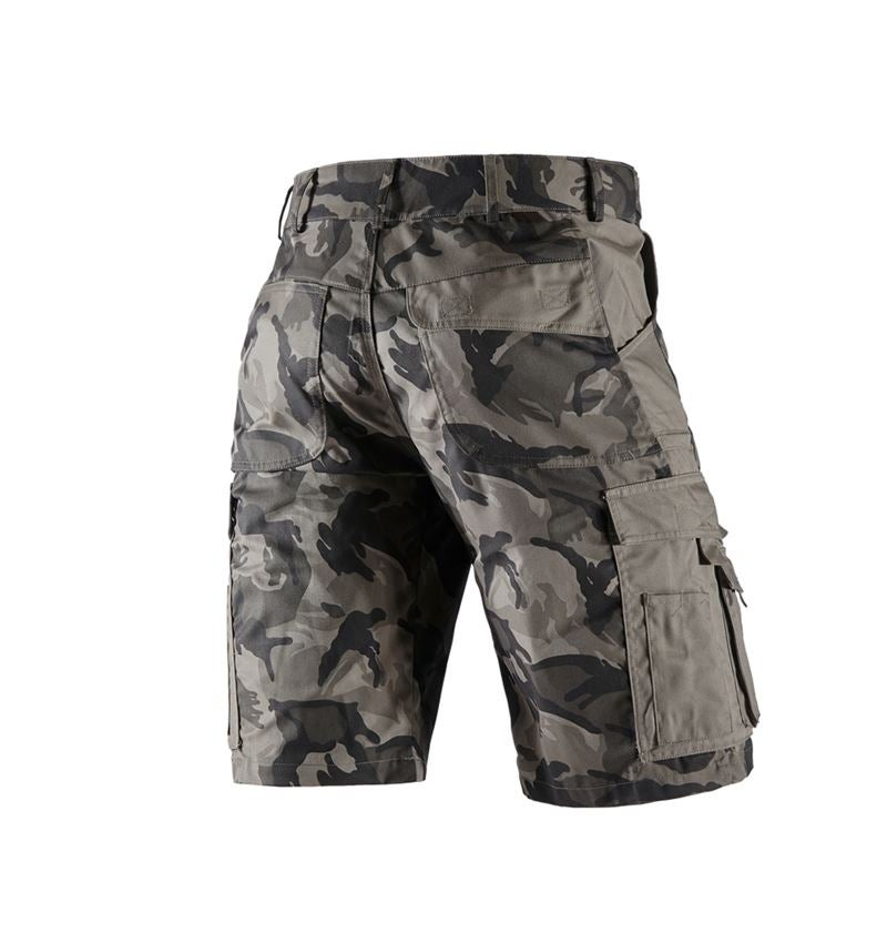 Arbetsbyxor: Shorts e.s.camouflage + kamouflage stengrå 3