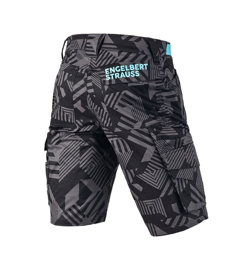 Arbetsbyxor: Shorts e.s.trail + svart/antracit/lapisturkos 3