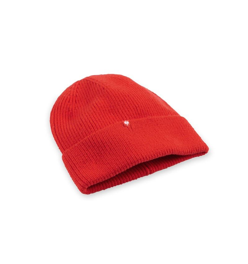 Accessories: e.s. Knitted hat + straussred
