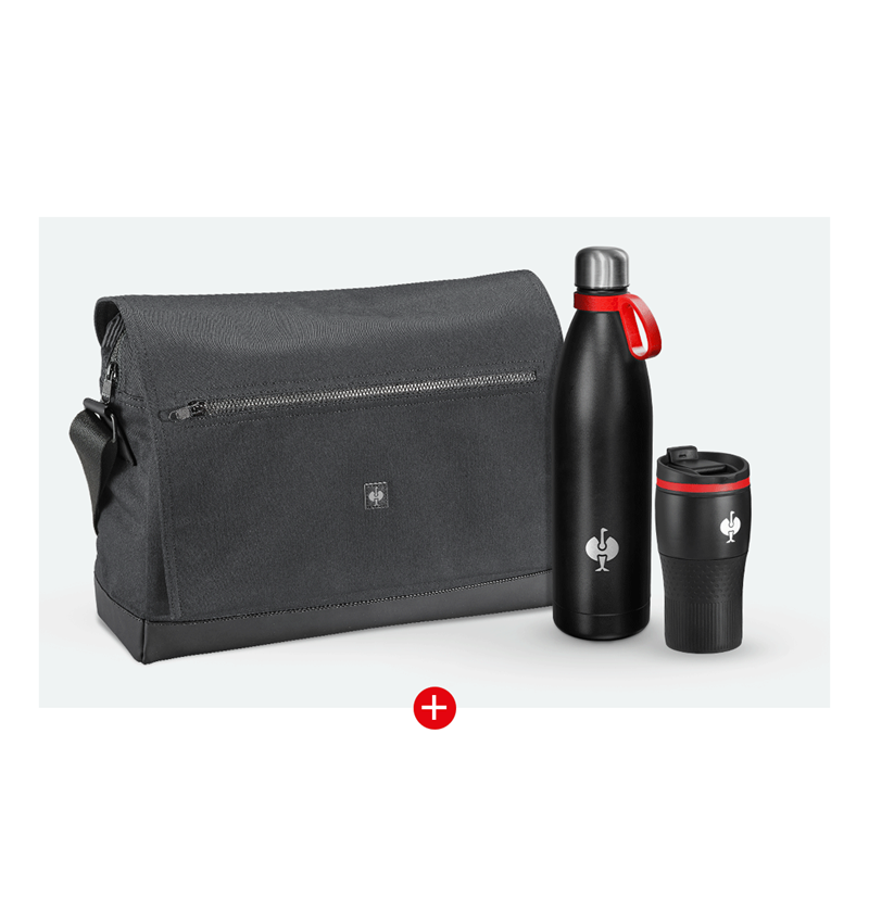 Verktyg och accessoarer: Messenger Bag e.s.motion ten present-set + oxidsvart