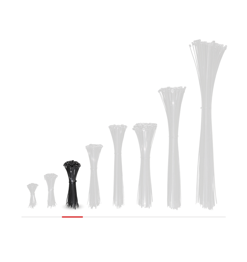 Kabelbindningar | Rep | Snören: Buntband för inom- och utomhus + svart