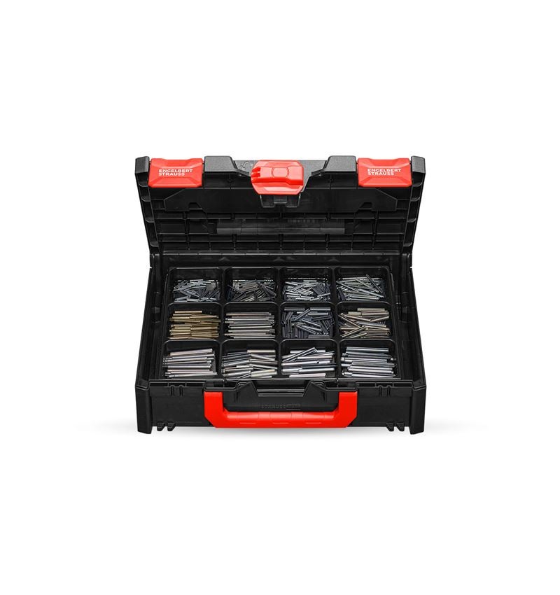Smådelssortiment: Spännhylsor ISO 8752 i STRAUSSbox 118 midi