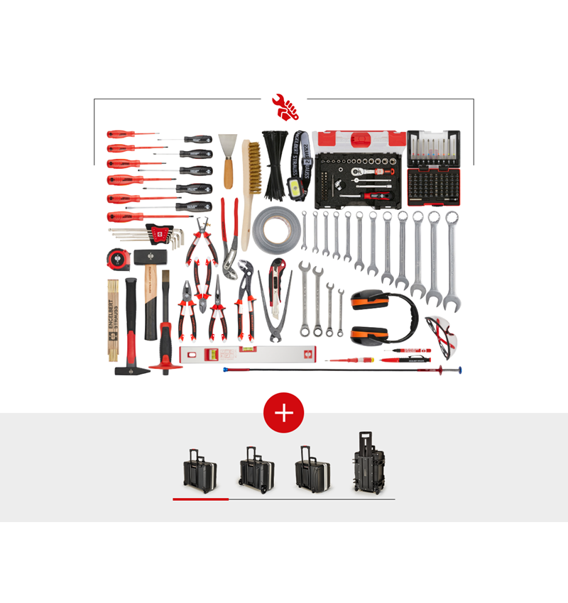 Tool Cases: Tool set Allround Meister + tool trolley