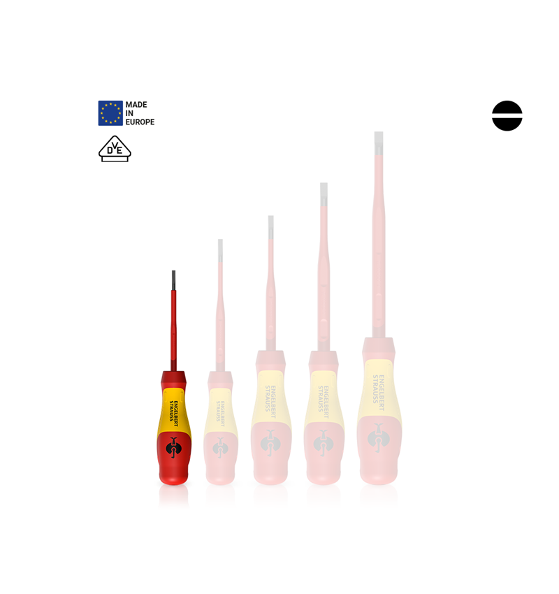 Screwdrivers: e.s. 3-C VDE slim slotted screwdriver