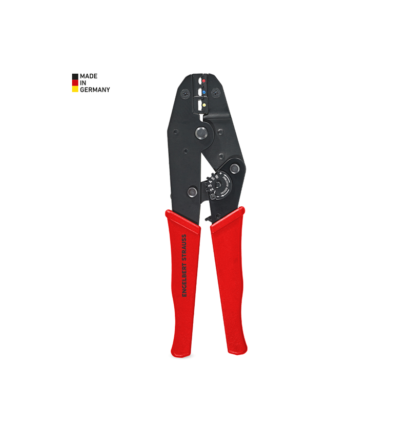 Tongs: e.s. Crimp lever pliers for insulated cable lugs