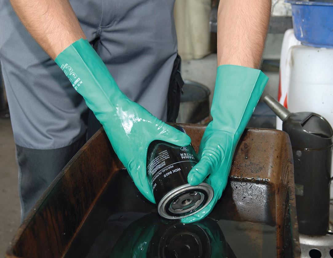 Kemiskt resistent: Handskar Nitrile Camatril