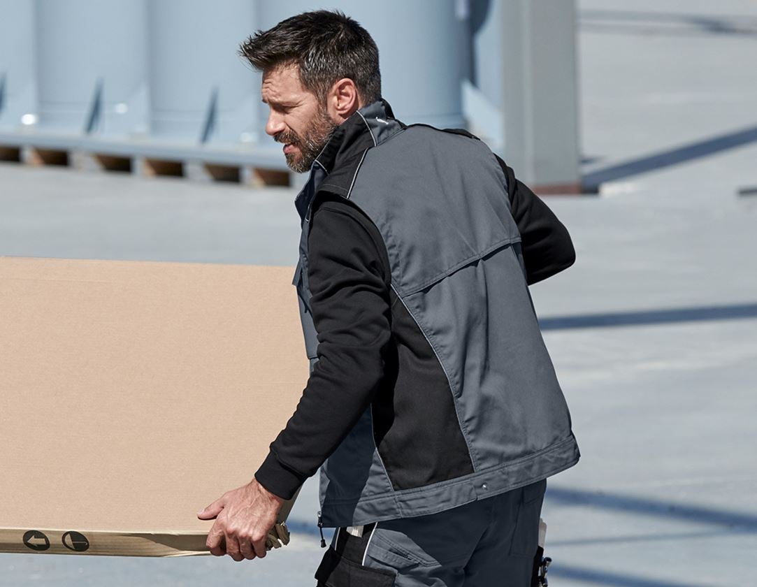 Work Body Warmer: Bodywarmer e.s.active + grey/black 1