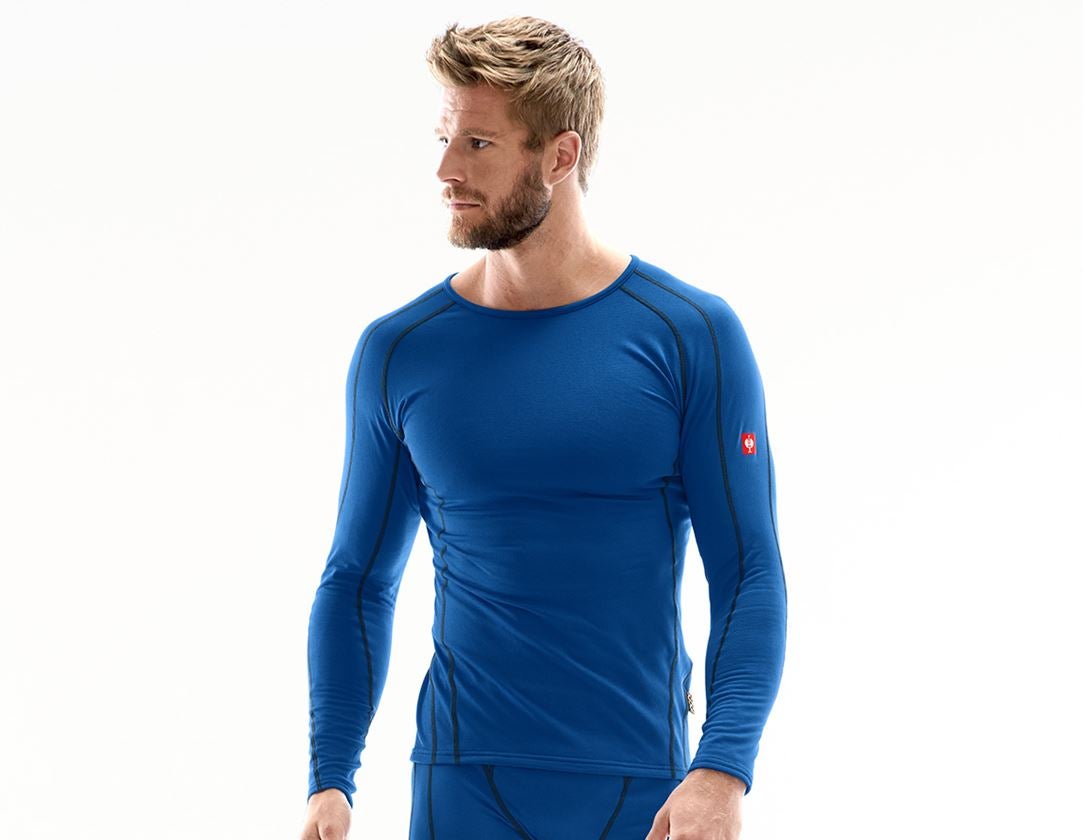 Cold: e.s. functional-longsleeve clima-pro, warm, men's + gentianblue