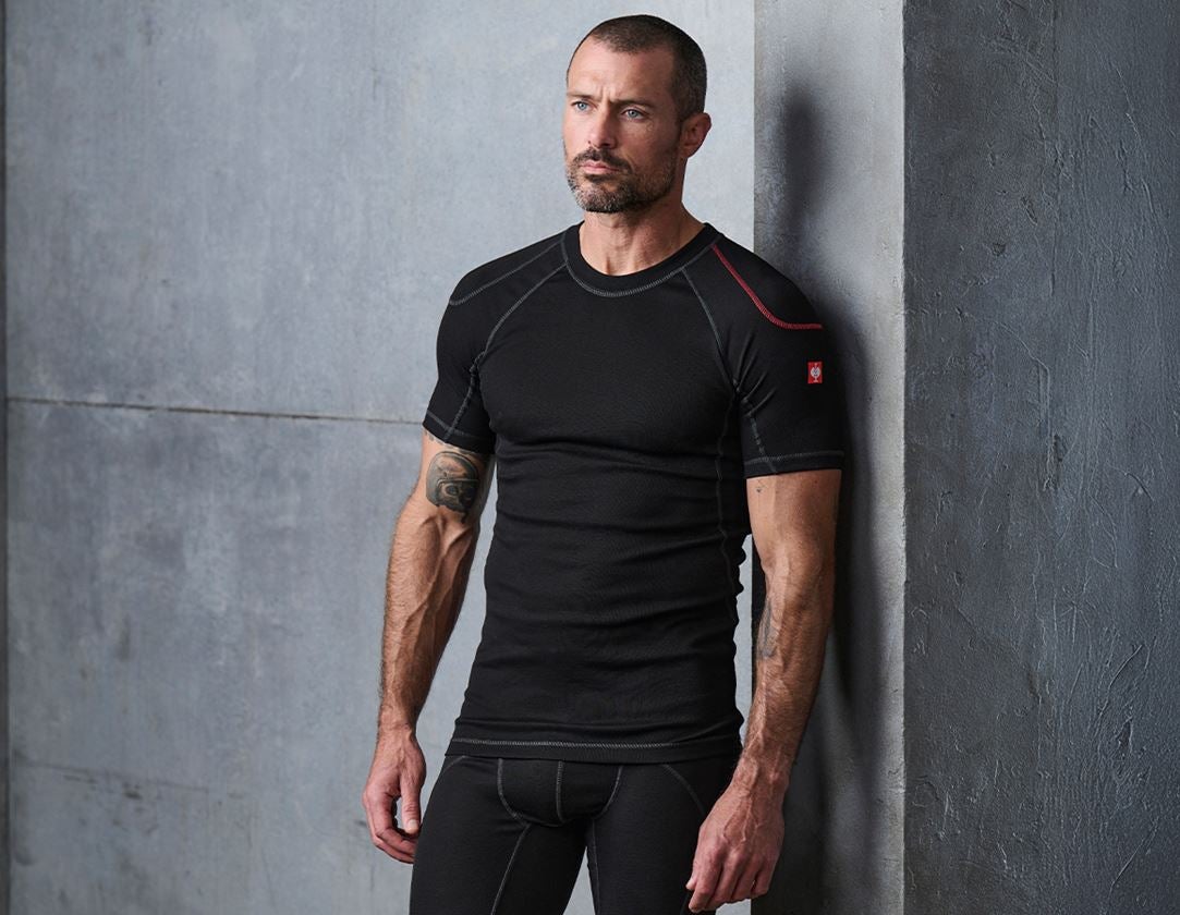 Underwear | Functional Underwear: e.s. functional-t-shirt basis-warm + black