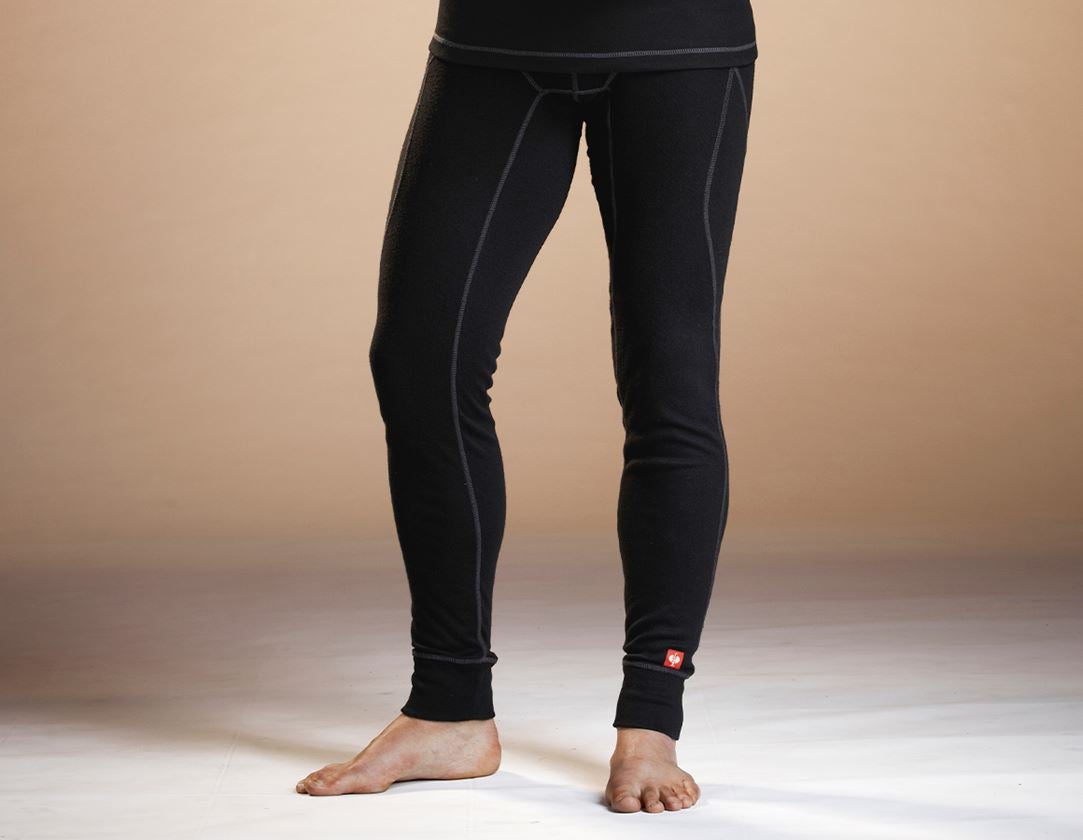Cold: e.s. functional long-pants basis-warm + black 3