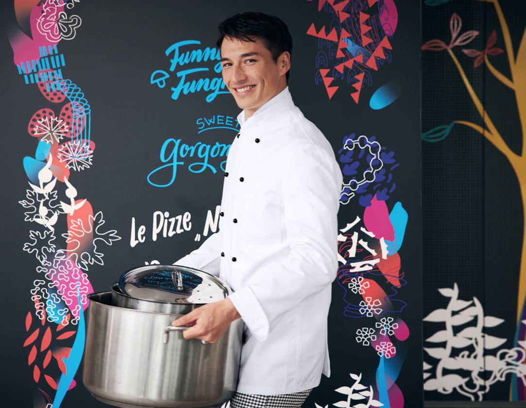 Shirts, Pullover & more: Unisex Chefs Jacket Cordoba + white 1