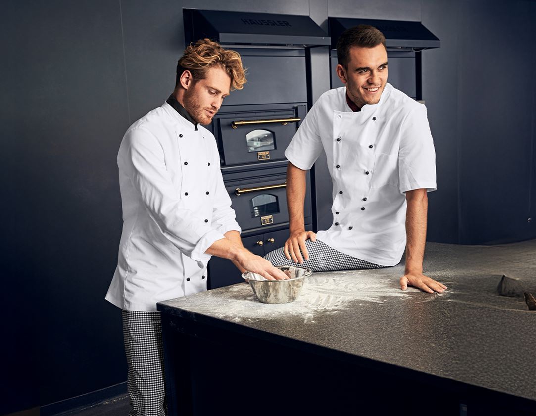 Shirts, Pullover & more: Unisex Chefs Jacket Warschau + white 1