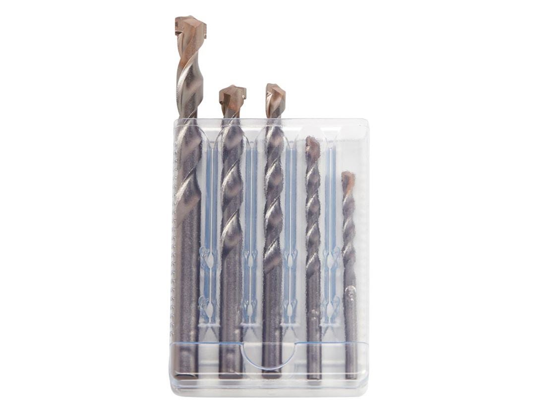 Drills: e.s. 2-blade stone drill set round shaft classic
