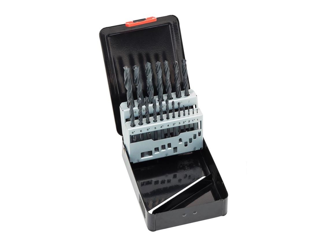Drills: e.s. HSS-R metal spiral drill set eco 4