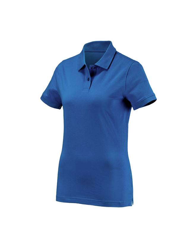 Shirts, Pullover & more: e.s. Polo shirt cotton, ladies' + gentianblue
