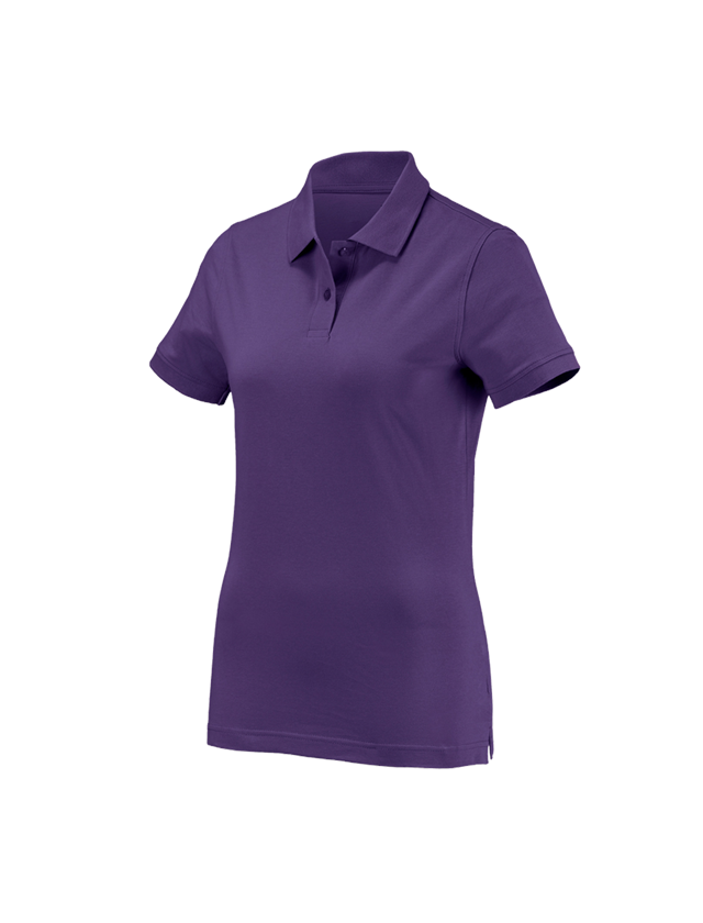 Shirts, Pullover & more: e.s. Polo shirt cotton, ladies' + purple
