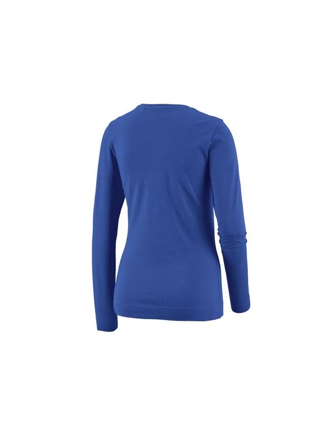 Shirts, Pullover & more: e.s. Longsleeve cotton stretch, ladies' + royalblue 1