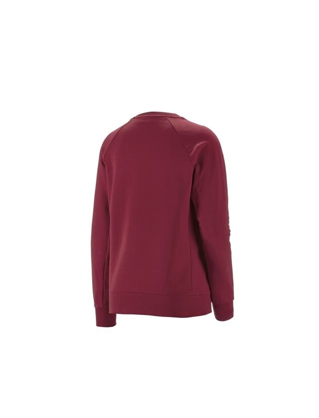 Shirts, Pullover & more: e.s. Sweatshirt cotton stretch, ladies' + bordeaux 2