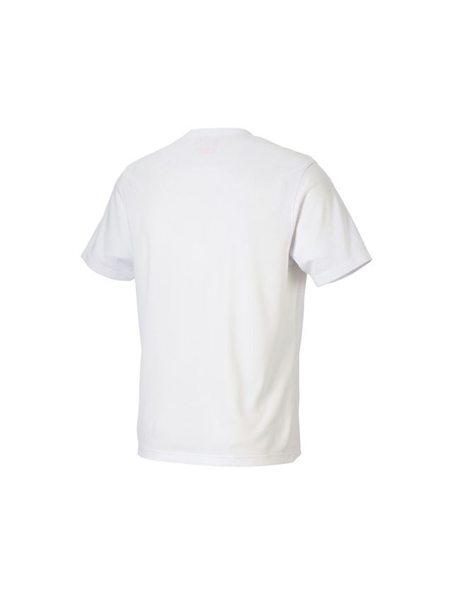 Överdelar: e.s. funktions-t-shirt Strauss + vit 1