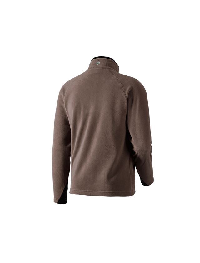 Shirts, Pullover & more: Microfleece troyer dryplexx® micro + chestnut 2