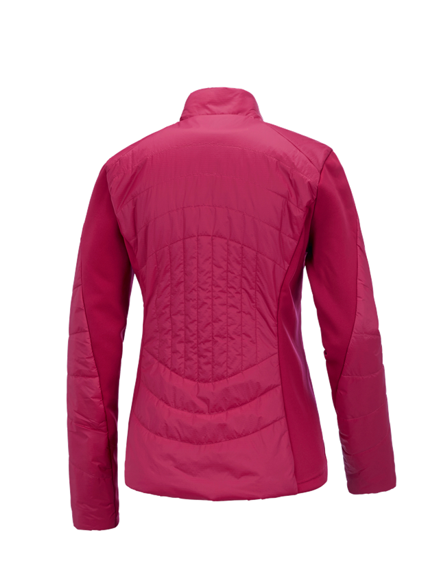 Work Jackets: e.s. Function quilted jacket thermo stretch,ladies + berry 1