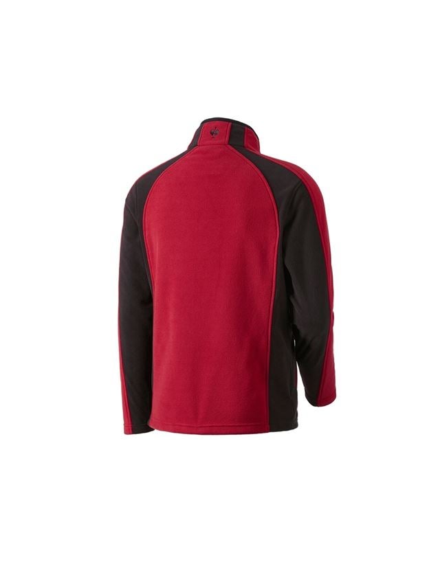 Work Jackets: Microfleece jacket dryplexx® micro + red/black 2