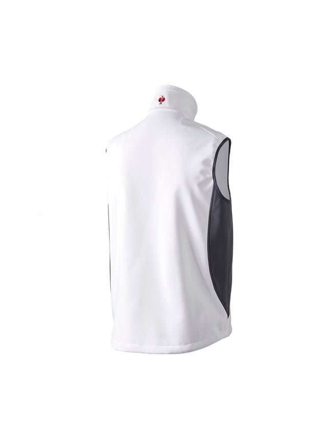 Work Body Warmer: Softshell bodywarmer dryplexx® softlight + white/grey 3