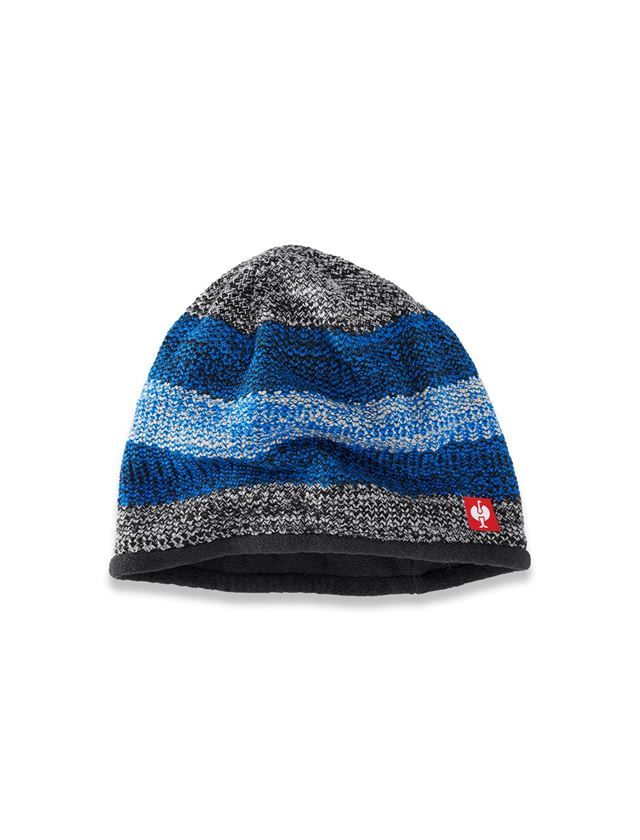 Accessories: Knitted hat e.s.motion 2020 + graphite/gentianblue