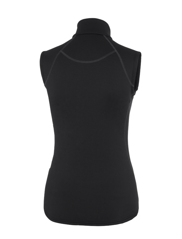 Termounderkläder: e.s. funktions-väst thermo stretch - x-warm, dam + svart 1
