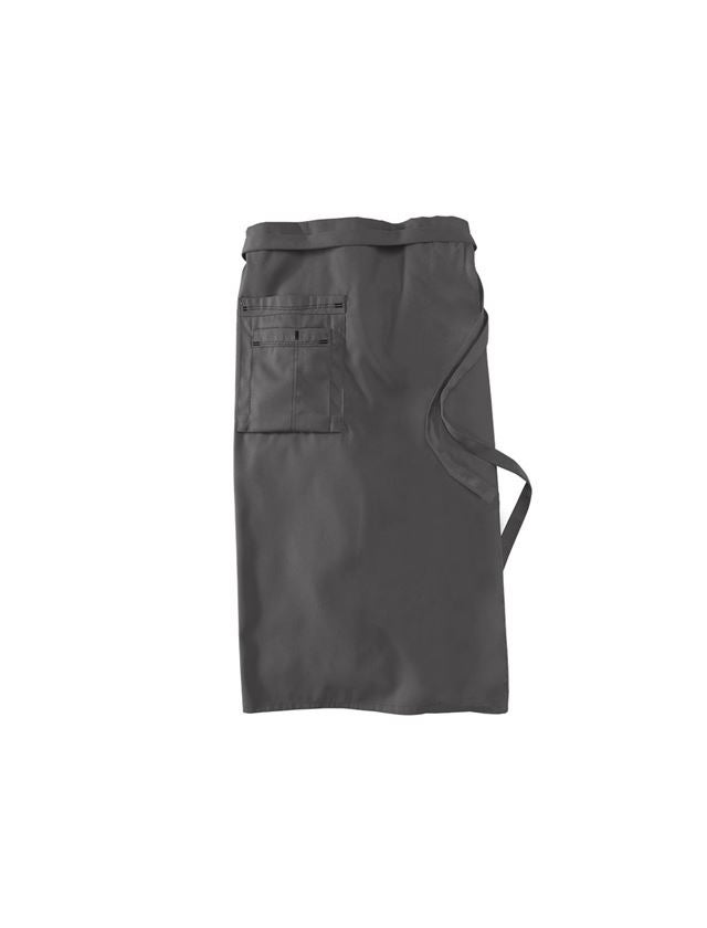 Aprons: Mid-Length Apron + grey/black