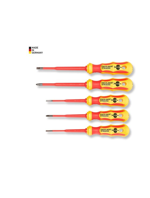 Screwdrivers: VDE-electrician screwdriver set slim line