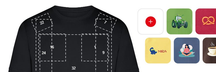 Hundreds of motifs to choose from