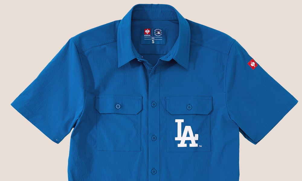 MLB Work shirt short sleeved, LA