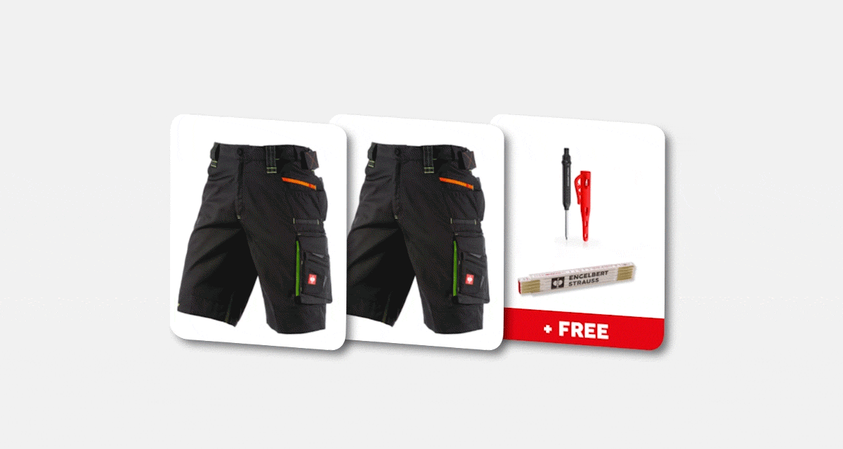 SET: 2x Shorts e.s.motion 2020 incl. free item