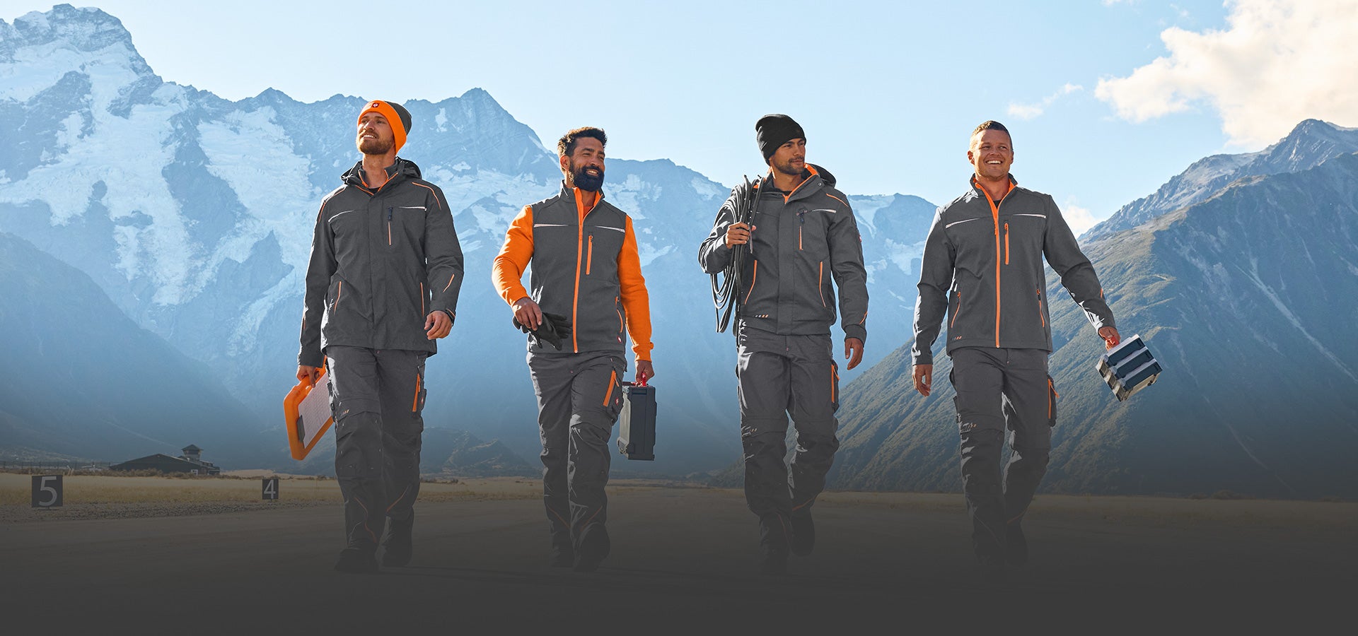 e.s.motion 2020 in the colour anthracite-high-vis orange for men
