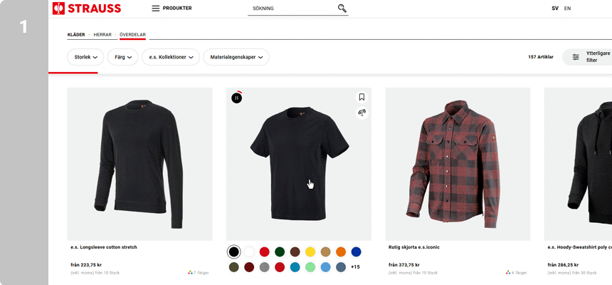 Önskad design fr.o.m. 1 st 
