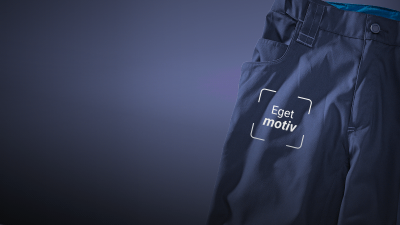 Arbetsbyxa e.s.motion 2020 med tryck- och brodyrförädling