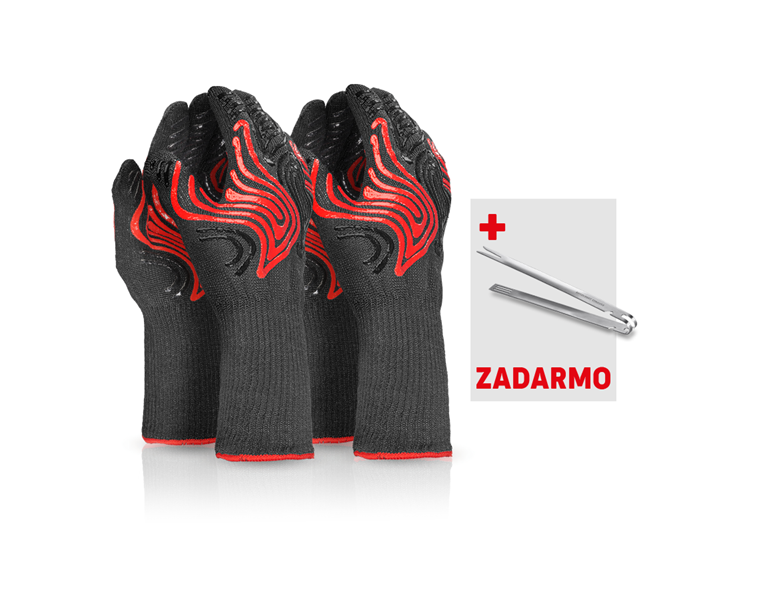 Hlavné zobrazenie, Ochranné pomôcky, 2x Rukavice voči teplu Heat Expert + grilovacie