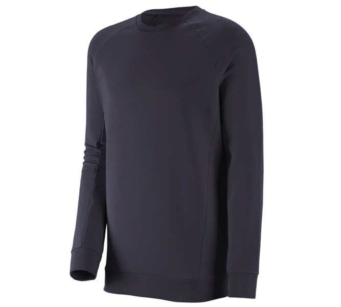 Hlavné zobrazenie, Pánske, Mikina e.s. cotton stretch, long fit, tmavomodrá