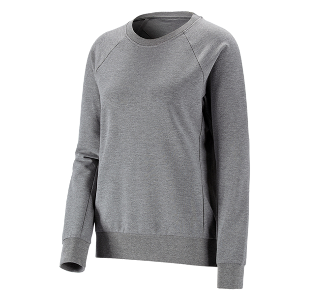 Hlavné zobrazenie, e.s. Prehľad kolekcií, Mikina e.s. cotton stretch, dámska, sivá melírovaná