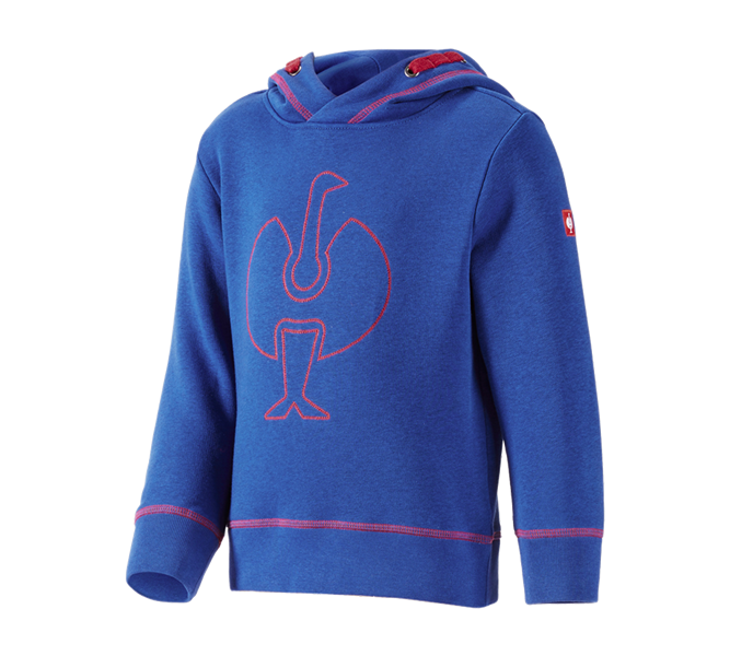 Hlavné zobrazenie, e.s.motion 2020, Mikina s kapucňou e.s.motion 2020, detská, nevadzovo modrá/ohnivá červená