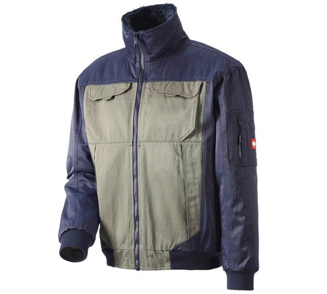 Hlavné zobrazenie, Pracovné bundy, Pilotná bunda Dakota II, sivá/námornícka modrá