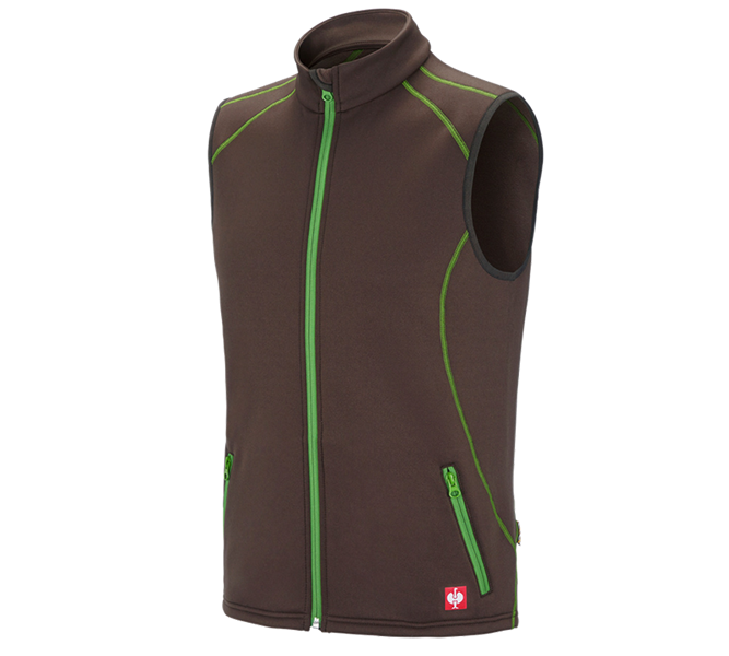 Hlavné zobrazenie, Stolár, Funkčná vesta thermo stretch e.s.motion 2020, gaštanová/morská zelená