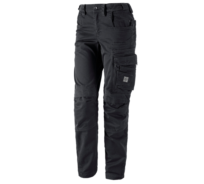 Hlavné zobrazenie, e.s.motion ten, Nohavice do pása e.s.motion ten, dámske, oxidová čierna