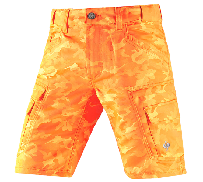 Hlavné zobrazenie, Oblečenie, e.s. Šortky color camo, camouflage oranžová