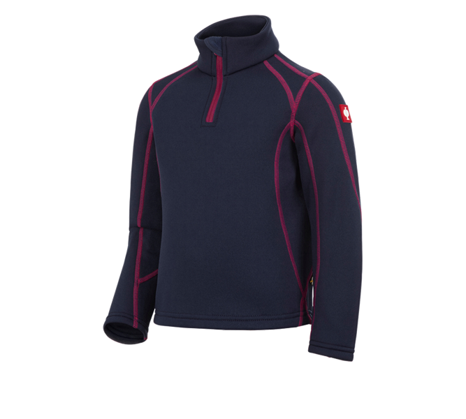 Hlavné zobrazenie, e.s.motion 2020, Termo strečový funk. sveter e.s.motion 2020,detsk., tmavomodrá/bobuľová